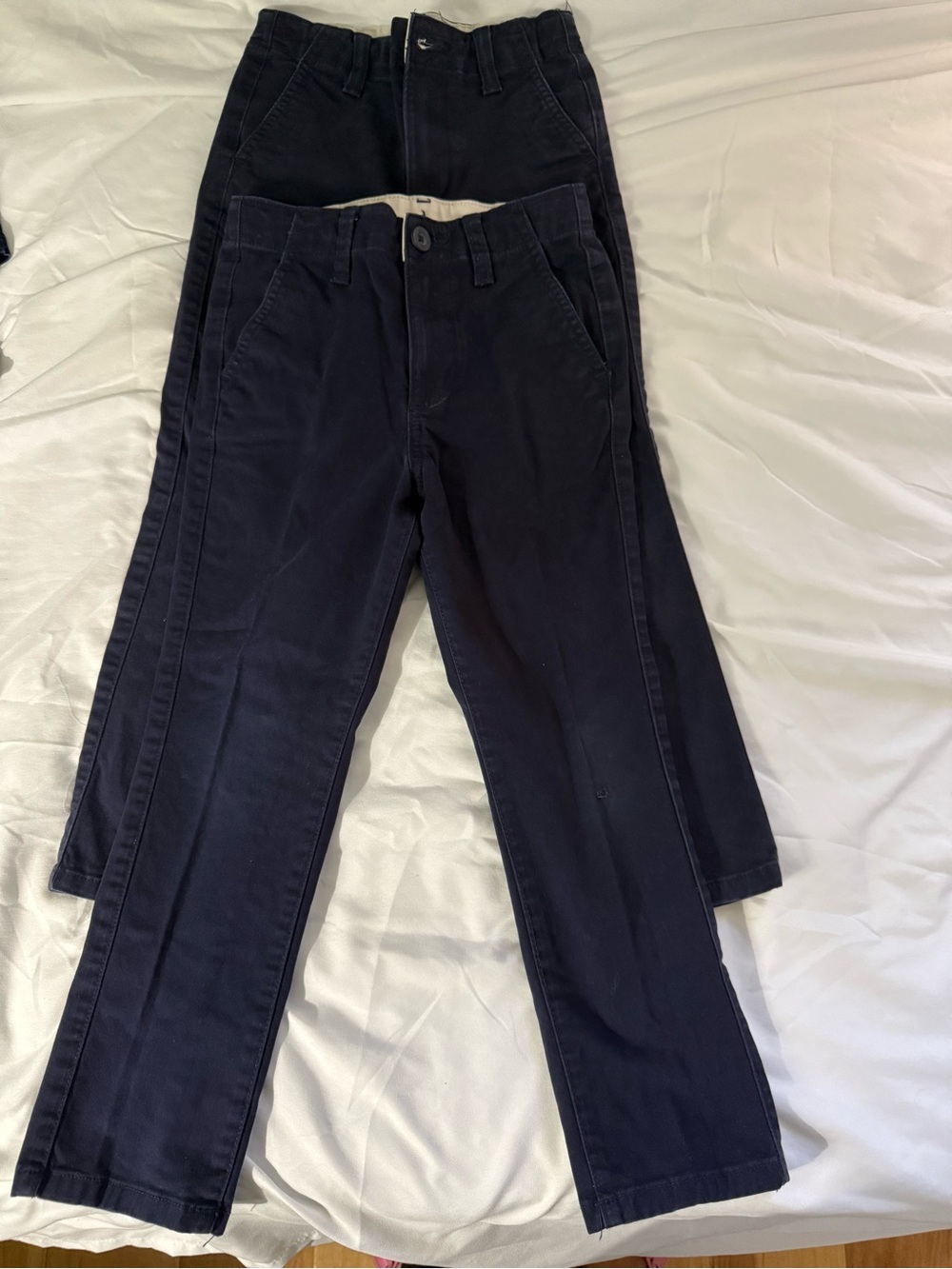 Two pack Gap kids size XS 5/6 Classic Navy Chino Pants - Casual Everyday Comfort